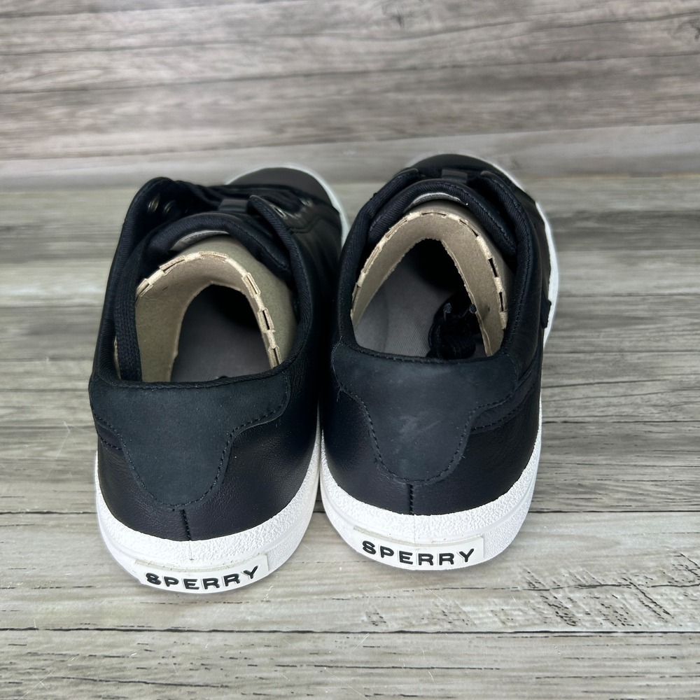 Sperry Sandy LTT Leather Black Flat Womens Size 7 Sneakers Shoes - Picture 6 of 7